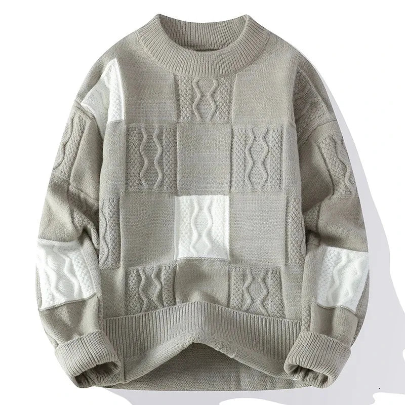 Colorblock Street Knit Sweater – Teezify™ Winter Edition