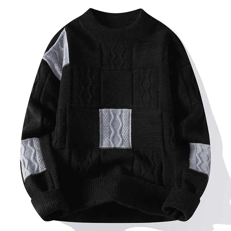 Colorblock Street Knit Sweater – Teezify™ Winter Edition