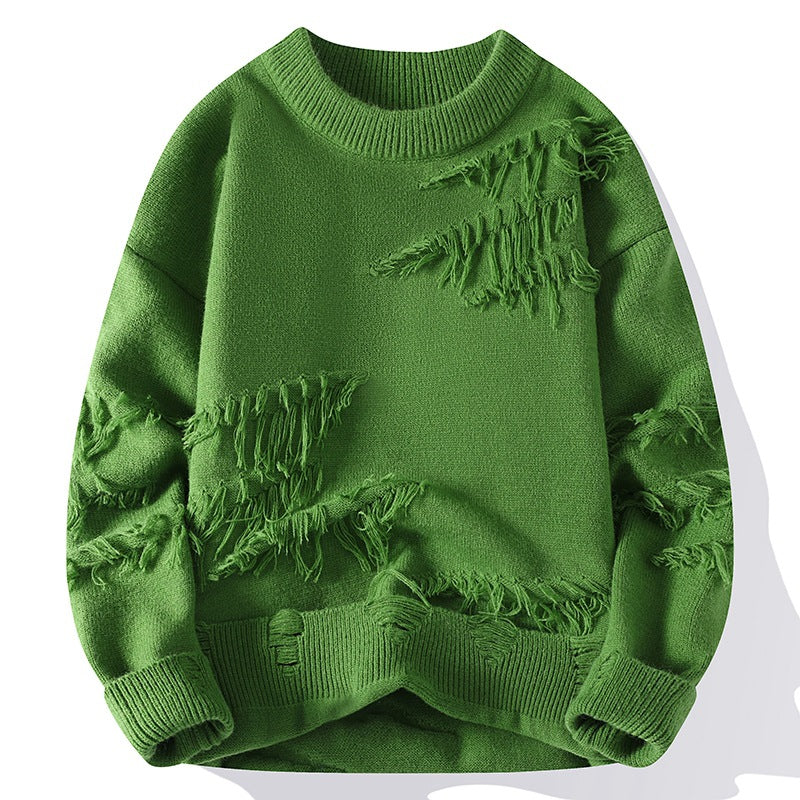Hype Distressed Sweater – Teezify™
