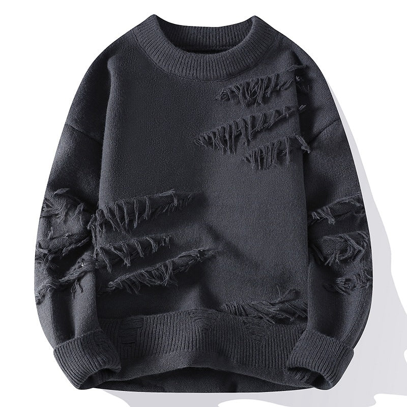 Hype Distressed Sweater – Teezify™